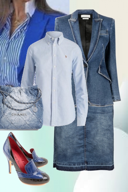 Jeans suit 2- Combinazione di moda