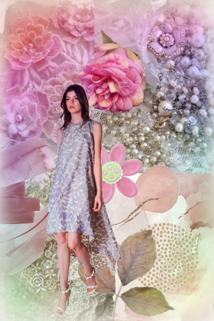 Flower collage 222- Fashion set