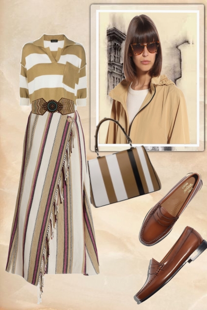 Brown stripes- Modna kombinacija
