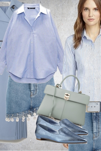 Blue jeans skirt 3- Combinaciónde moda