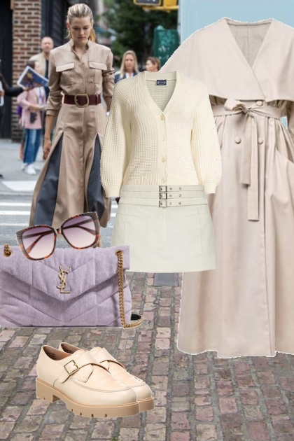 Autumn outfit in pastel- Fashion set