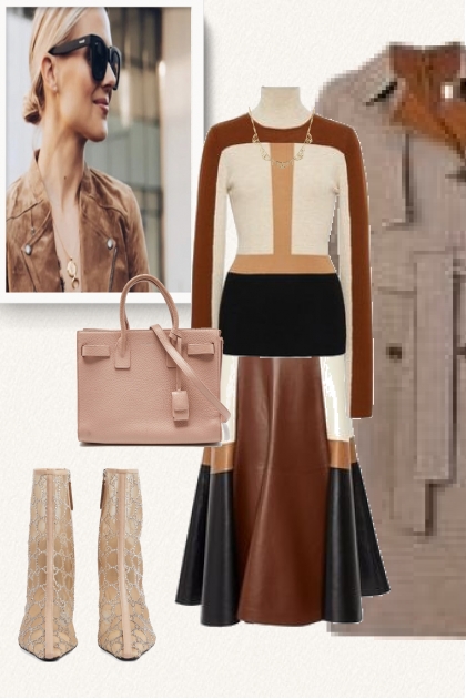 Autumn: shades of brown- Combinazione di moda