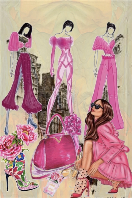 Girls in pink- Модное сочетание