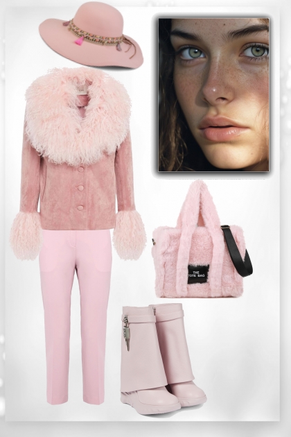 Feminine pink in autumn- Modekombination
