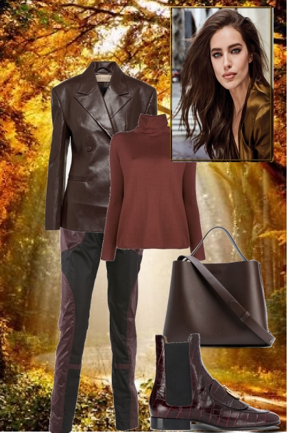 Leather outfit 3- Combinaciónde moda