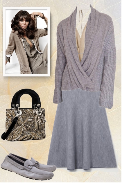 Greyish beige- Fashion set