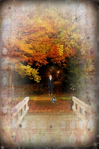 Autumn park- Combinazione di moda