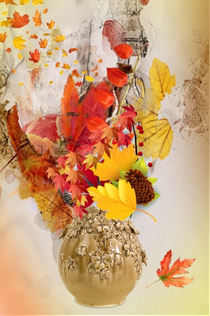 The bouquet of autumn- Fashion set