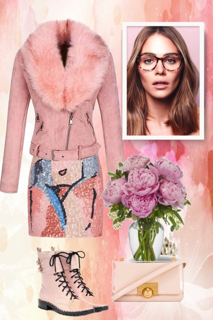 Pink jacket- Modna kombinacija
