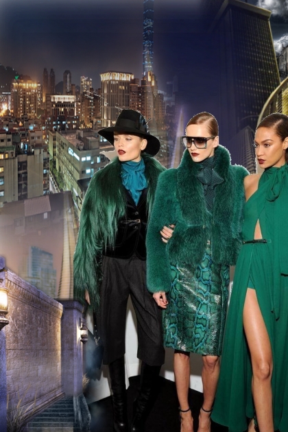 Ladies in green- combinação de moda
