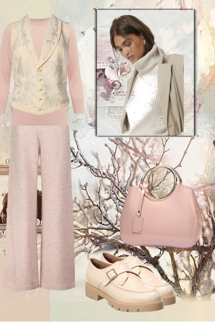 Pink for late autumn- Модное сочетание
