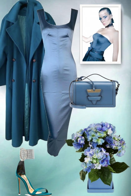 Petrol blue outfit- Modna kombinacija