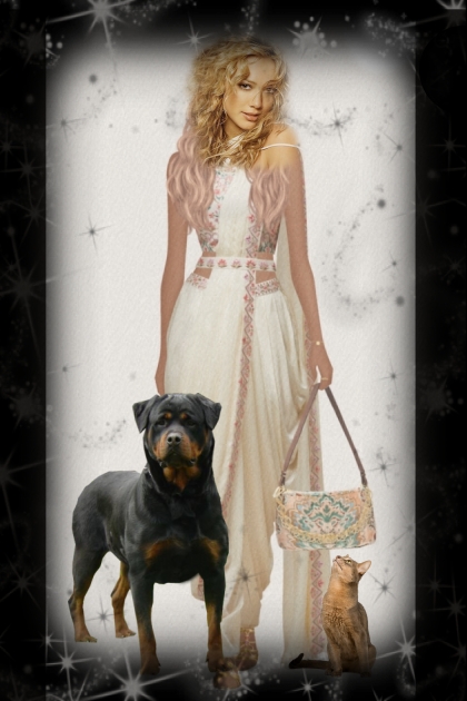 Lady with pets- Fashion set