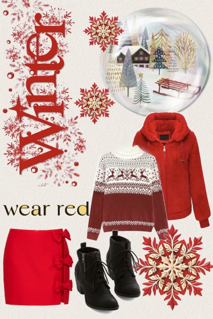 Wear red in winter