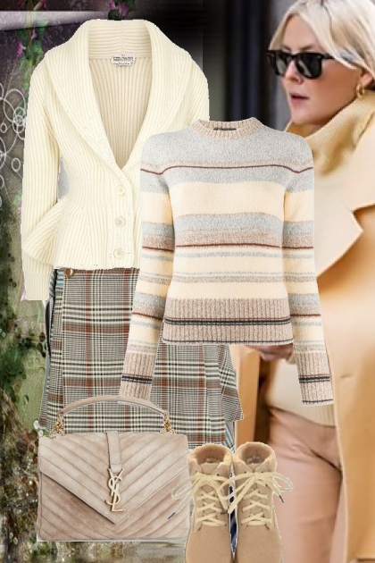 Knitted winter outfit 2- Modna kombinacija