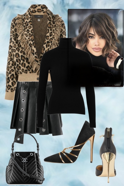 Black sweater- Модное сочетание