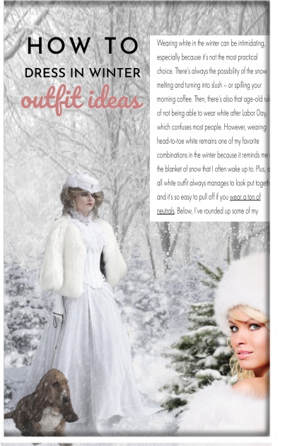 Wearing white in winter- Modekombination
