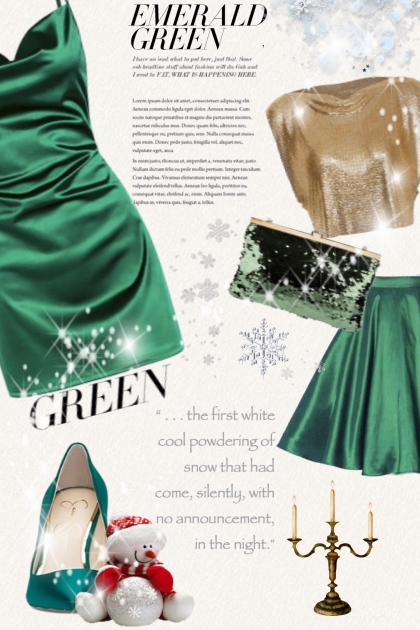 Emerald green 222- Modekombination