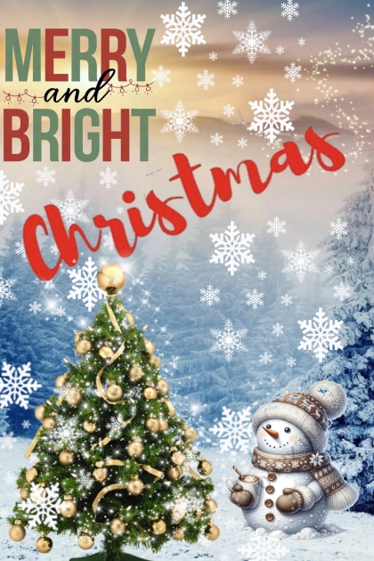 Merry and bright Christmas- Fashion set
