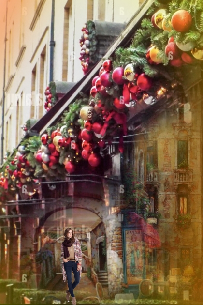 Christmas deco in the city- Combinazione di moda