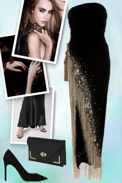 Black glamour 5- Combinazione di moda