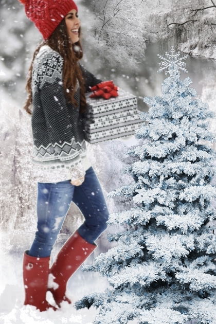 Snowy December 2- Combinazione di moda