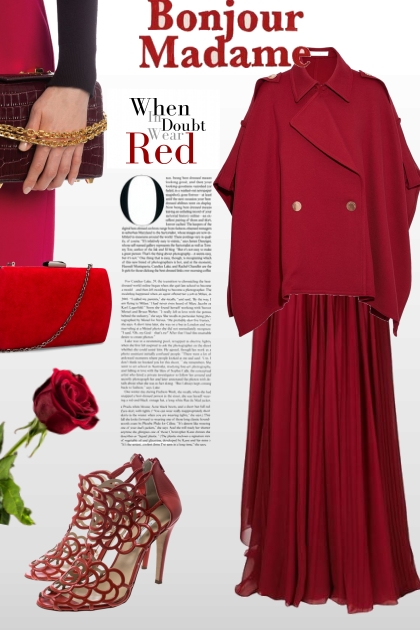 Wear red!- Modna kombinacija