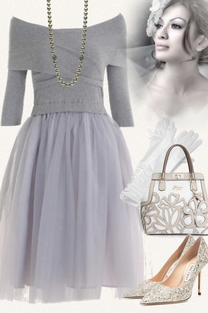 Festive grey- Combinazione di moda