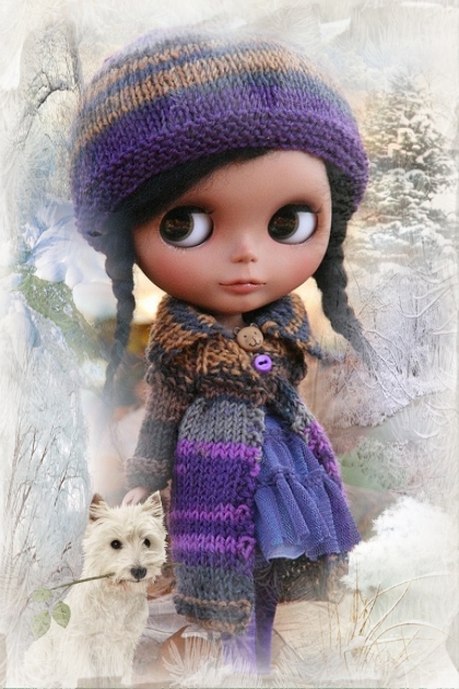 Dolly in winter- Combinazione di moda