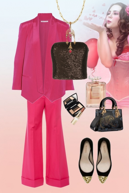 Magenta pink outfit 22- Modna kombinacija