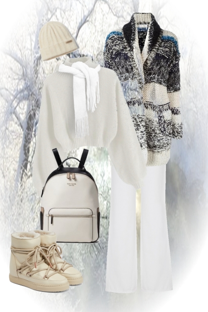 Shades of white- Combinazione di moda
