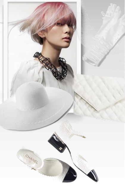 White accessories- Modna kombinacija