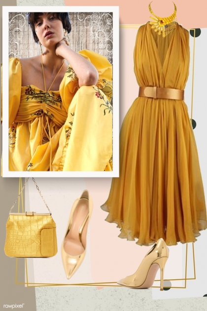 Golden amber- Modekombination