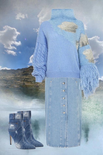 Cloudy blue sky- Fashion set
