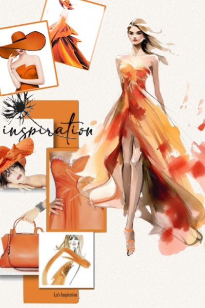 Sunny orange inspiration- Modekombination