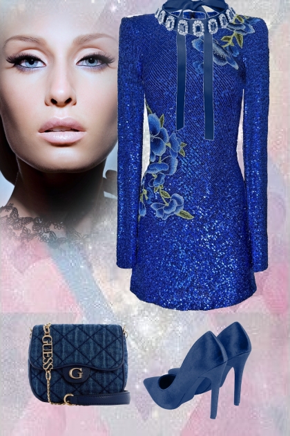 Blue cocktail dress 22- Fashion set