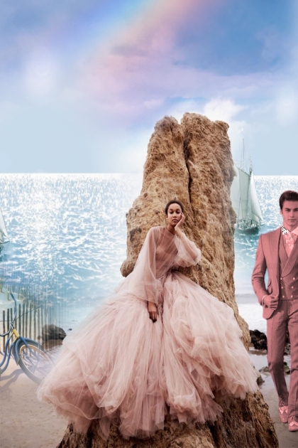 A wedding by the sea- combinação de moda