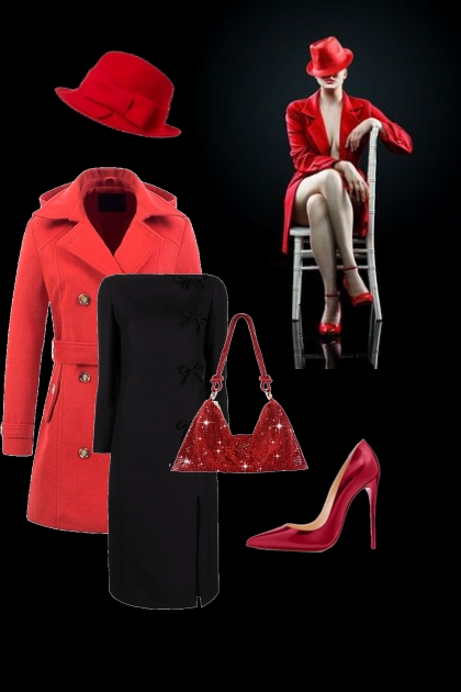 Red coat 2- Modekombination
