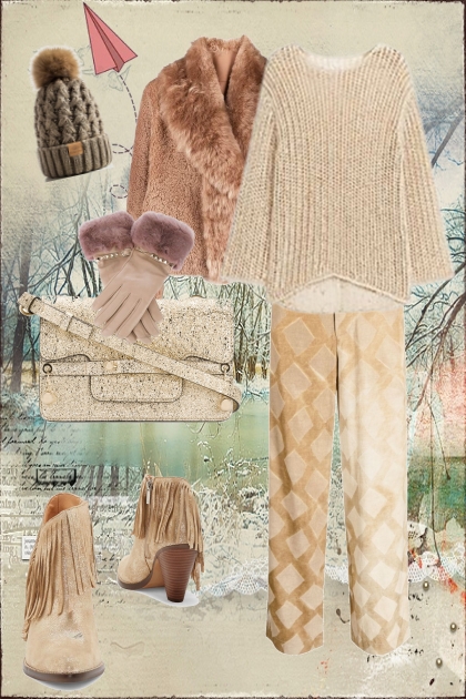 Winter outfit for leisure- Fashion set