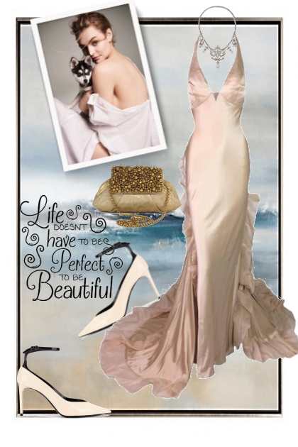Cream silk dress - Combinazione di moda