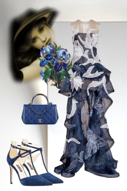 Elegant evening outfit for a young lady 234- Fashion set