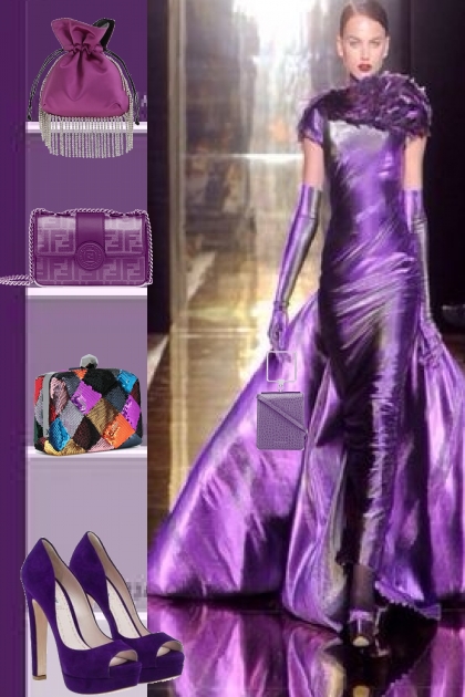 Purple chic 22- Modna kombinacija
