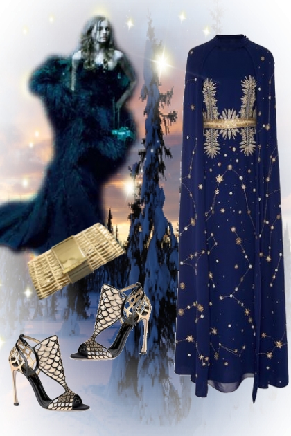 Starry sky dress- Fashion set