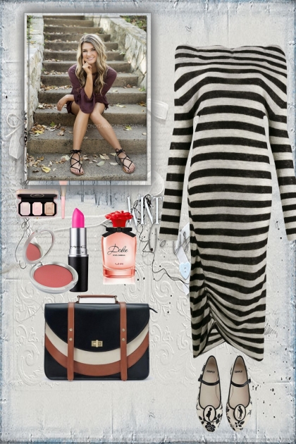 Stripy dress 3- Combinaciónde moda