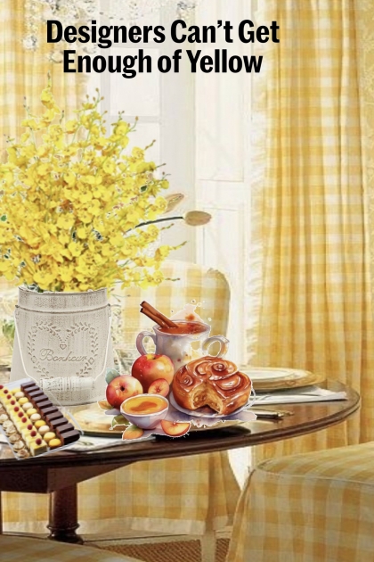 Sunny yellow for breakfast table