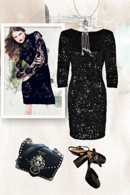 Little black dress 45- Модное сочетание