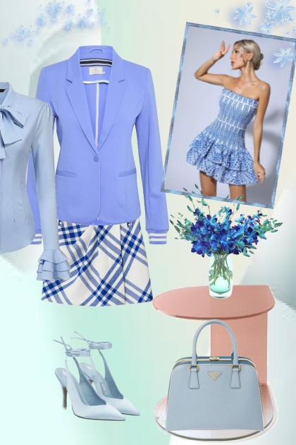 Sky blue outfit 3- Modekombination