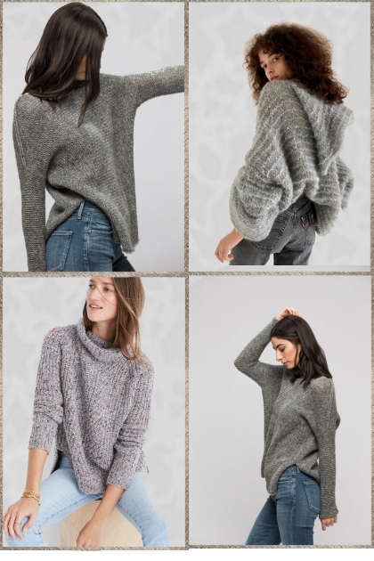 Grey sweater - it's cool- Modna kombinacija