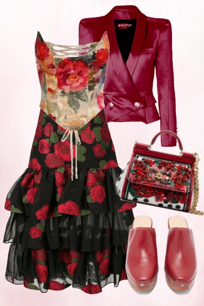 Red and bright- Fashion set