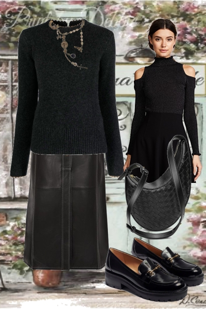 Black sweater 2- Modna kombinacija